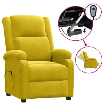 Relaxsessel Elektrisch Gelb Samt
