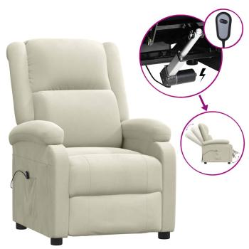 Relaxsessel Elektrisch Creme Samt