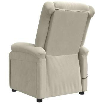 Relaxsessel Elektrisch Creme Samt