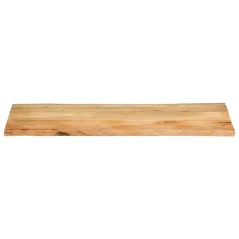 Tischplatte mit Baumkante 140x60x3,8 cm Massivholz Mango