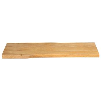 Tischplatte mit Baumkante 90x40x2,5 cm Massivholz Mango