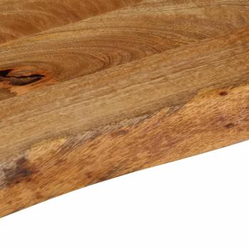 Tischplatte mit Baumkante 160x30x2,5 cm Massivholz Mango