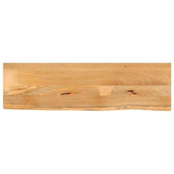 ARDEBO.de - Tischplatte mit Baumkante 110x30x3,8 cm Massivholz Mango