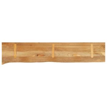 Tischplatte mit Baumkante 140x40x3,8 cm Massivholz Mango