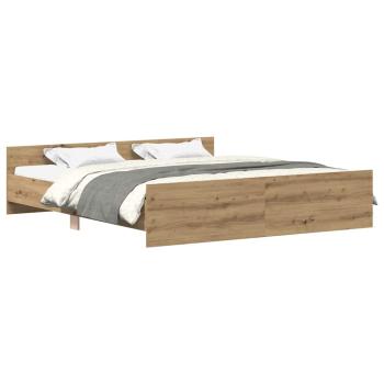 Bettgestell ohne Matratze Artisan-Eiche 160x200cm Holzwerkstoff