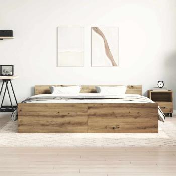 Bettgestell ohne Matratze Artisan-Eiche 160x200cm Holzwerkstoff