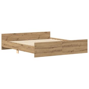 Bettgestell ohne Matratze Artisan-Eiche 160x200cm Holzwerkstoff