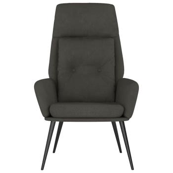 Relaxsessel Dunkelgrau Wildleder-Optik