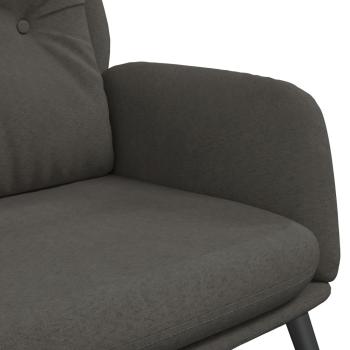 Relaxsessel Dunkelgrau Wildleder-Optik