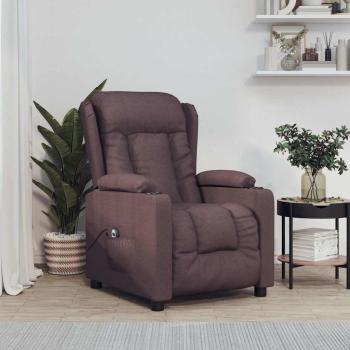 ARDEBO.de - Relaxsessel Elektrisch Dunkelbraun Stoff