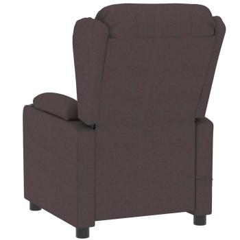 Relaxsessel Elektrisch Dunkelbraun Stoff