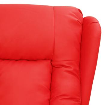 Relaxsessel Elektrisch Rot Kunstleder