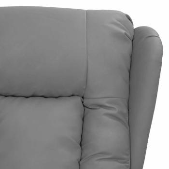 Massagesessel Elektrisch Grau Kunstleder