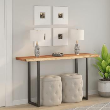 ARDEBO.de - Tischplatte 140x40x3,8cm Rechteckig Massivholz Akazie Baumkante