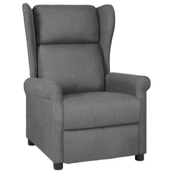 ARDEBO.de - Relaxsessel Hellgrau Stoff