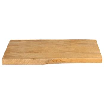 Tischplatte mit Baumkante 50x40x2,5 cm Massivholz Mango