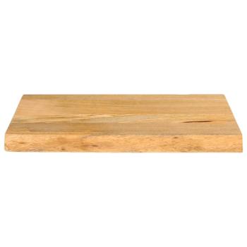 Tischplatte mit Baumkante 50x40x2,5 cm Massivholz Mango