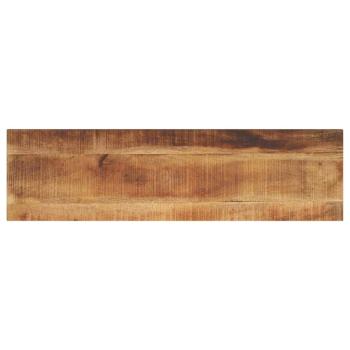 ARDEBO.de - Tischplatte 120x40x2,5 cm Rechteckig Raues Massivholz Mango