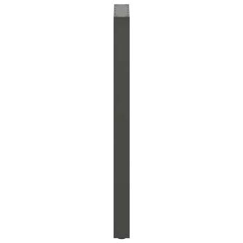 Bartischbeine U-Form 2 Stk. Anthrazit 50x(110-111) cm Stahl