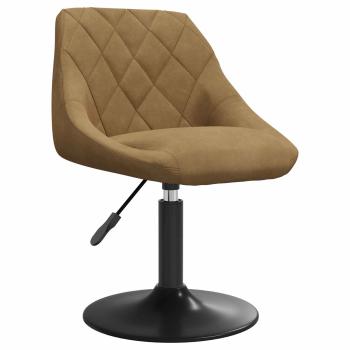 Drehbare Esszimmerstühle 2 Stk. Kunstleder Braun