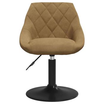 Drehbare Esszimmerstühle 2 Stk. Kunstleder Braun