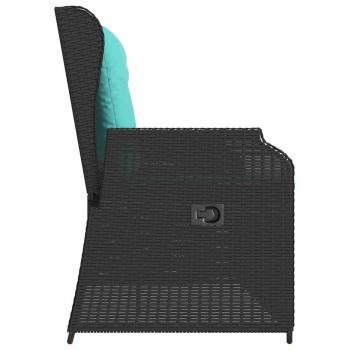 Gartenbank Schwarz Poly-Rattan