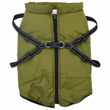 Hundemantel Olivegrün L48 Fleece und Polyester