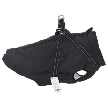 Hundemantel Schwarz L68 Fleece und Polyester