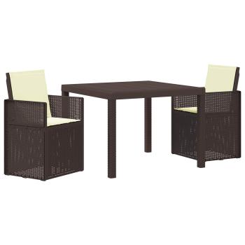 Garten Essgruppe 3 stk. Braun und Creme PP