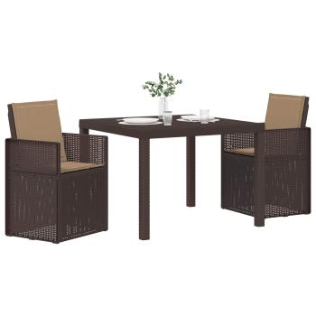 Garten Essgruppe 3 stk. Braun und Taupe PP