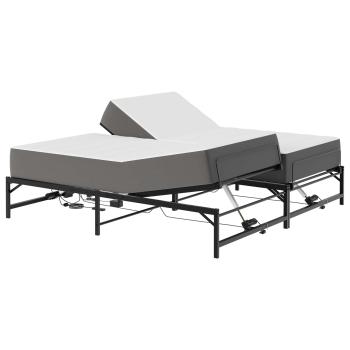 Elektrisch verstellbares Bettgestell Schwarz 96 x 200 cm Stahl