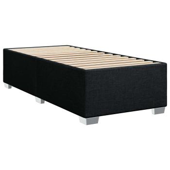 Boxspringbett mit Matratze Schwarz 100 x 200 cm Stoff