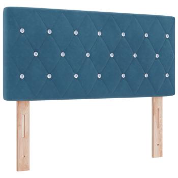 Boxspringbett mit Matratze Dunkelblau 120 x 200 cm Samt