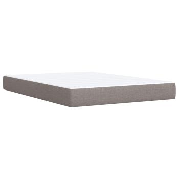 Boxspringbett mit Matratze Taupe 140 x 190 cm Stoff