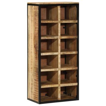 ARDEBO.de - Schuhschrank 50 x 30 x 110 cm Massivholz Mango Braun