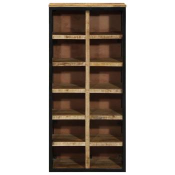 Schuhschrank 50 x 30 x 110 cm Massivholz Mango Braun