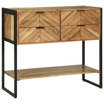 ARDEBO.de - Konsolentisch Braun 90 x 35 x 80 cm Massivholz Akazie