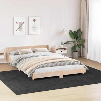 Anti-Rutsch Shaggy Teppich Dunkelgrau 240 x 340 cm PP