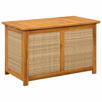 Gartenlagerbox 141 L Massivholz Akazie 90 x 50 x 56 cm Beige