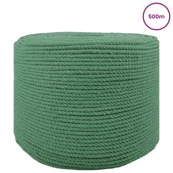 Baumwollzwirn 4 mm 500 m Grün 100% Baumwolle