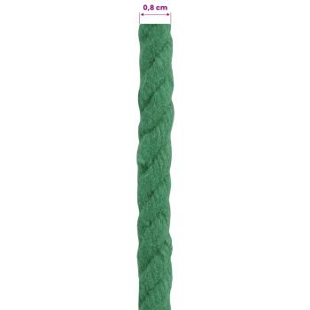 Baumwollseil 8 mm 25 m Grün 100% Baumwolle