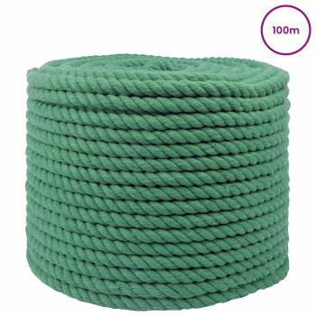 Baumwollseil 10 mm 100 m Grün 100% Baumwolle