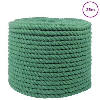 Baumwollseil 14 mm 25 m Grün 100% Baumwolle