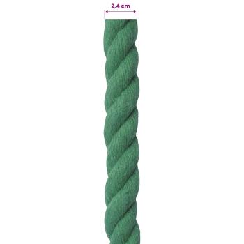 Baumwollseil 24 mm 25 m Grün 100% Baumwolle