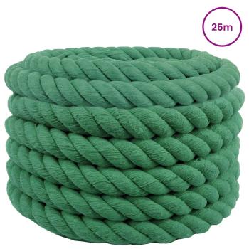 Baumwollseil 30 mm 25 m Grün 100% Baumwolle