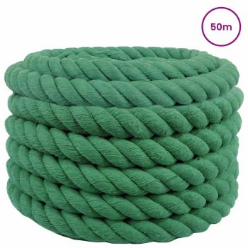 Baumwollseil 30 mm 50 m Grün 100% Baumwolle