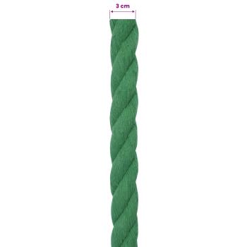 Baumwollseil 30 mm 50 m Grün 100% Baumwolle