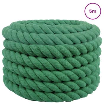 Baumwollseil 40 mm 5 m Grün 100% Baumwolle