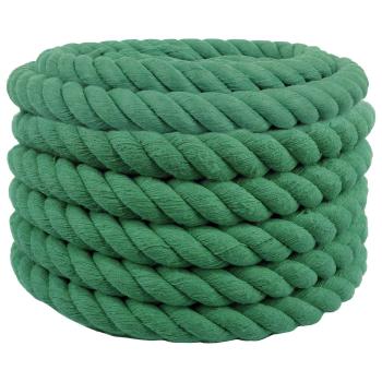 ARDEBO.de - Baumwollseil 40 mm 25 m Grün 100% Baumwolle