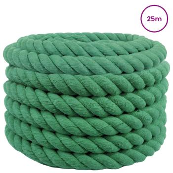 Baumwollseil 40 mm 25 m Grün 100% Baumwolle